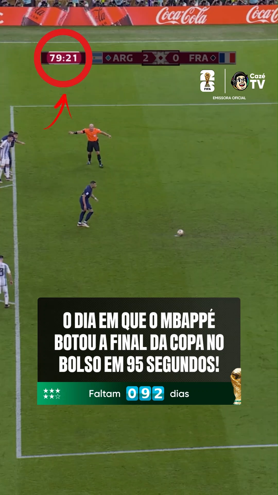 O TARTARUGA QUASE TRANSCENDEU O MUNDO FÍSICO NESSE DIA 🤯

Simplesmente Kyian Mbappé buscando um 2x0 na FINAL da Copa do Mundo contra a Argentina de LIONEL MESSI ✋😧🤚

A França perdeu, é verdade... mas o que o homem QUIS vencer essa partida, é loucura... foi no detalhe 🤏🌏🏆

🚨 FALTAM 92 DIAS PARA MAIS UMA HISTÓRIA COMEÇAR A SER ESCRITA! E VOCÊ ASSISTE TODOS (ISSO MESMO, TODOS!) OS 104 JOGOS DA COPA SÓ AQUI NA CAZÉTV! 🇧🇷🏆⏳

#CopaNaCazéTV #PlanejamentoCazéTV #Mbappe #KylianMbappe #Original