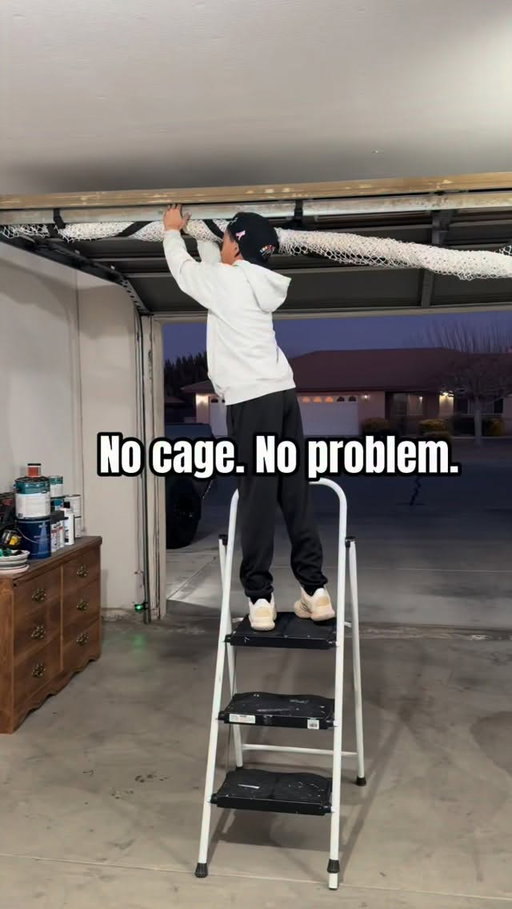 Most nights it’s just the garage, me, and the tee. Team work with mom! #teework #teeworkmatters