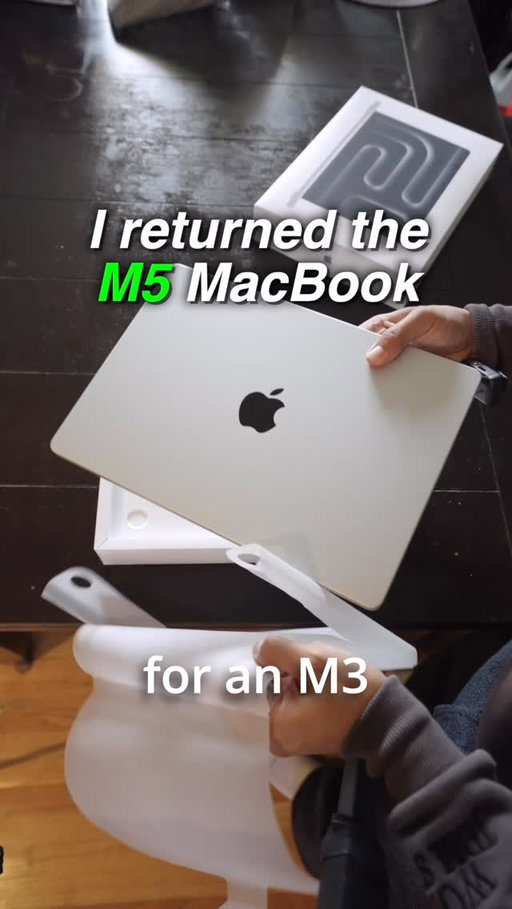 I returned my m5 MacBook, really loved it and wish I had more time with it but my m3 MacBook was fixed and had to return the m5
Also  @apple I see youuu giving people the new iPad would love to have one 👀👀
#apple #macbook #macbookm5 #tech