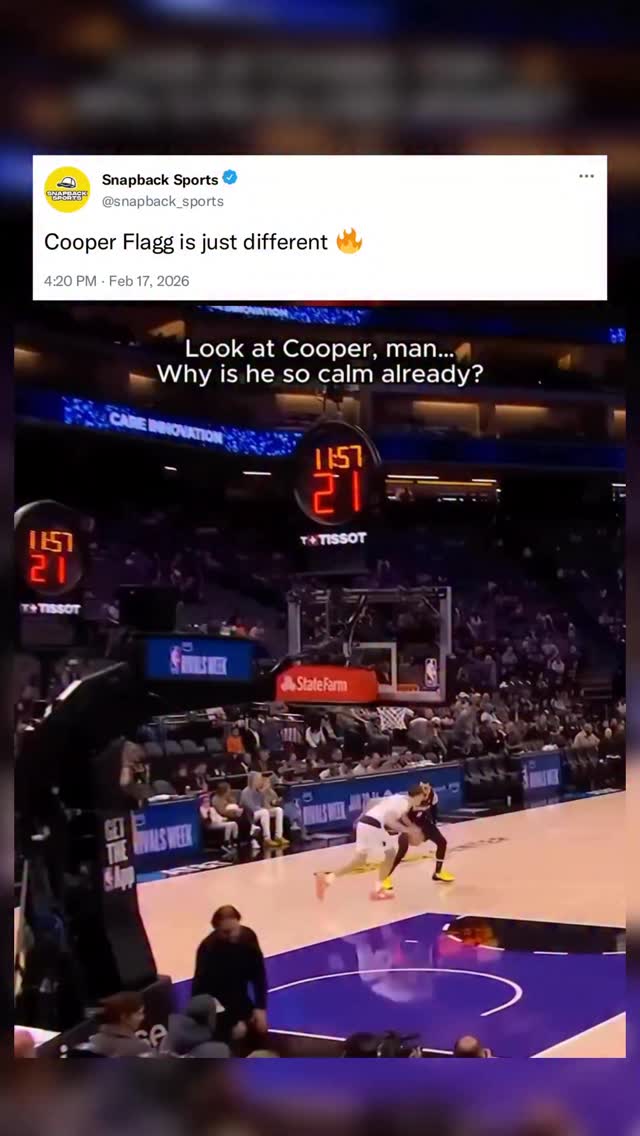 Cooper Flagg really is DIFFERENT! 😳

(Via @gardenclub.us)