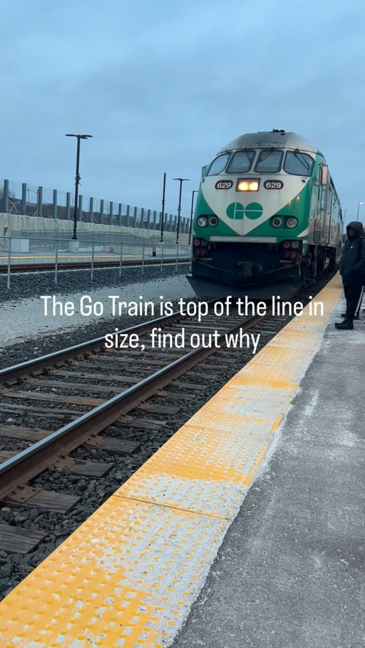 GO Transit commuter train (Toronto): about 1,600–2,200 passengers per 12-car train depending on configuration.

Long Island Rail Road M7/M9 trains (New York): about 1,000–1,300 passengers per 10–12 car train including seated and standing capacity.

Metra commuter trains (Chicago): roughly 1,400–1,800 passengers per typical 8–11 car train.

JR East commuter EMU trains (Tokyo): about 2,000–2,500 passengers per 10–15 car train at crush capacity.

KRL Commuterline trains (Jakarta): approximately 1,800–2,200 passengers per 10–12 car train.

Chinese CRH/CR400 high-density commuter-style services: about 1,200–1,300 passengers per 16-car trainset.

RER double-deck commuter trains (Paris): roughly 2,600 passengers per train at peak capacity.

#gotrain #goat #travel #toronto #ttc