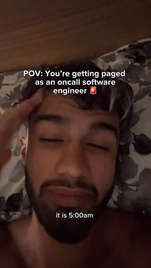 Update: I could not go back to sleep loll 

Getting paged is a normal part of software engineering tho, especially when you have services that are critical for the business. Working on stuff that’s rlly high impact like Amazon orders software is cool, but also entails nights like this. It’s just apart of the GAMEE, no stresssss just lost sleep loll 

#oncall #softwareengineer #techjobs