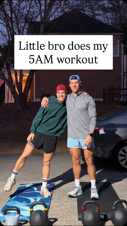 Making my little brother do my 5AM workout.

Who should I force into joining me next time?