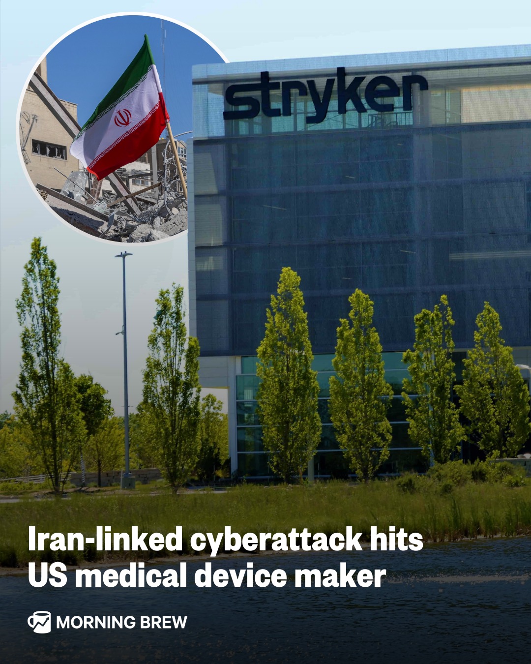 The conflict in Iran has entered new territory.⁣
⁣
Medical technology company Stryker said yesterday that its systems experienced a global disruption as a result of a cyberattack. Specifically, the company’s Microsoft environment was affected. ⁣
⁣
Work laptops and cell phones were disabled, and electronic ordering capabilities were knocked offline. Stryker, which is based in Michigan, makes medical devices and equipment such as joint implants and defibrillators.⁣
⁣
An Iran-linked hacker group claimed responsibility for the cyberattack, calling it a retaliation on behalf of Iran. It appears to be the first major cyberattack against a US company since the Iran war started.⁣
⁣
Stryker said there’s no indication of malware or ransomware and that its products remain fully safe to use.⁣
⁣
📸 : Getty / Stryker