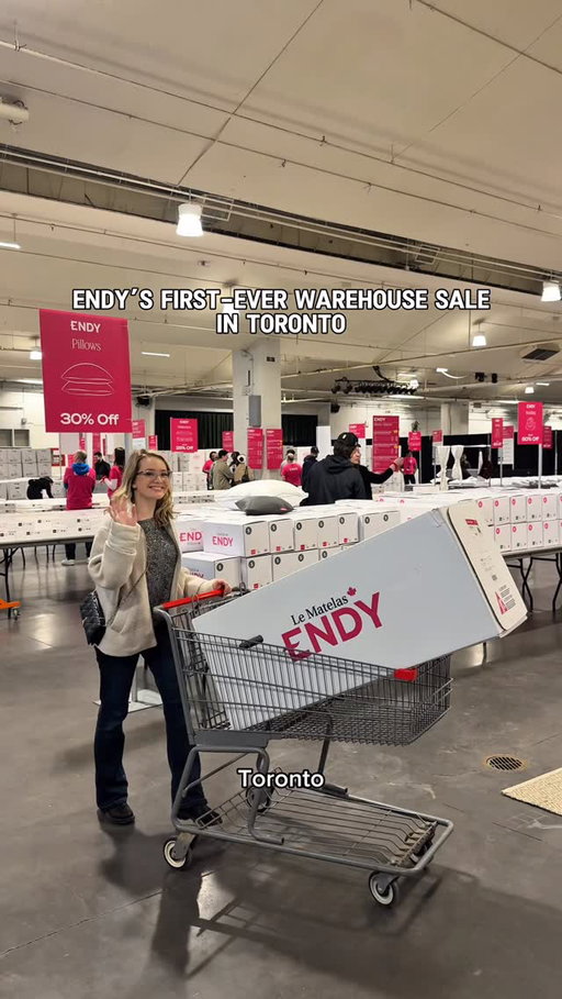 @endy first-ever warehouse sale is officially here and the deals are too good to miss. Mattresses, beds, and sleep essentials all at major discounts - but only for a limited time.

📍 March 12–15
Queen Elizabeth Building - 190 Princes Boulevard

Come early, shop big, and upgrade your sleep for less.

#EndyPartner #WarehouseSale #toronto