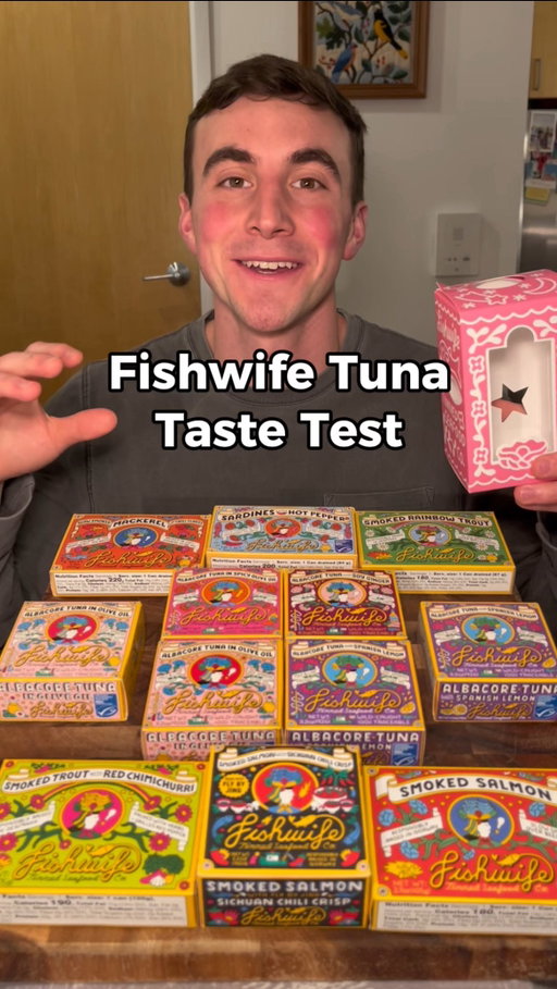 Trying @fishwife Tuna Variety 4-Pack #fishwifepartner #fish #mukbang