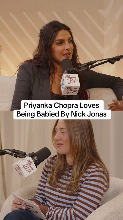 @priyankachopra can go from boss to baby in the blink of an eye. Who can relate?👇

🎙️ @notskinnybutnotfat