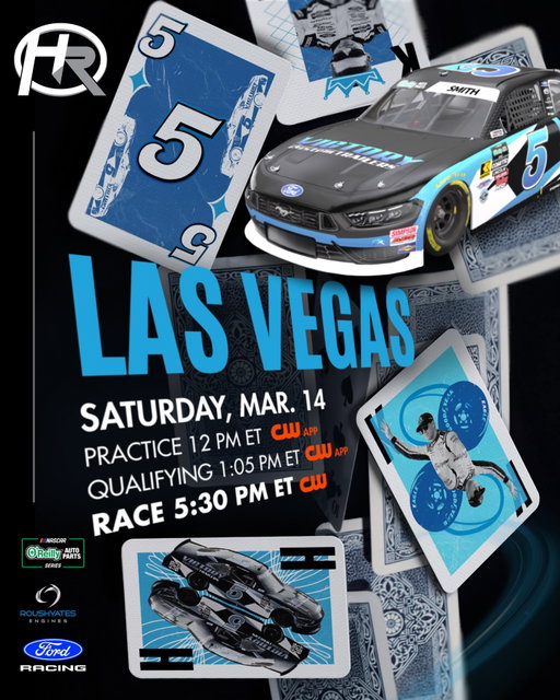 We make our own luck 💪 TUNE IN this Saturday for @nascaroreillyap practice, qualifying, and all 300 miles of The LiUNA! @csmith_racing is ready to bring the heat  behind the wheel of our no. 5 @victory_custom_trailers Ford Mustang Dark Horse, and you won’t want to miss it🔥

#noaps #lasvegasmotorspeedway #nascarracing #nascar