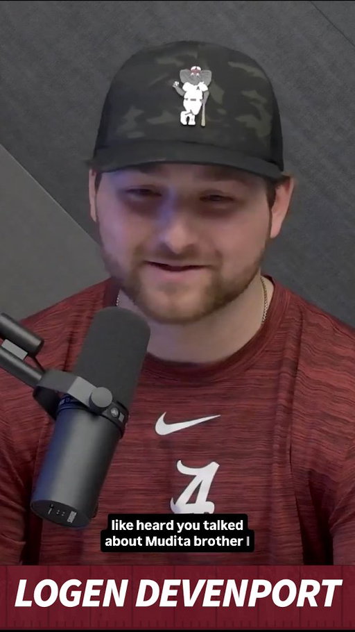 "When I came on my visit I talked with the coaches about Mudita, and they said we've got a guy you're gonna love to meet."
- @alabamabsb's @logen_devenport on Mudita & connecting with @uacoachmurphy

@roger_hoover's Interview on Thursday's Crimson Drive driven by @NASCAR at 2 pm:  youtube.com/@UA_CTSN

#rolltide 
#alabamabaseball 
#collegebaseball 
#mudita