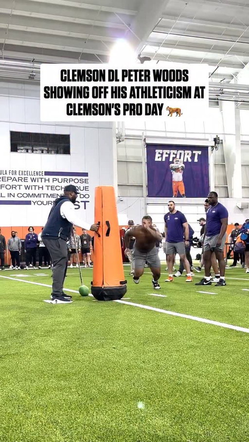 @peterwoods.11 showing out in his Pro Day drill work 🔥