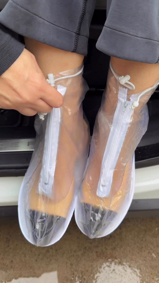 Amazon Rain Shoe cover! 
🔗COMMENT “COVER” to receive a DM. 
Protect your shoes form rain, mud, dirt and more with this reusable shoe cover 👟🌧️🤍

#amazonhome #shoecover #rainproof #weatherready #amazonmusthave