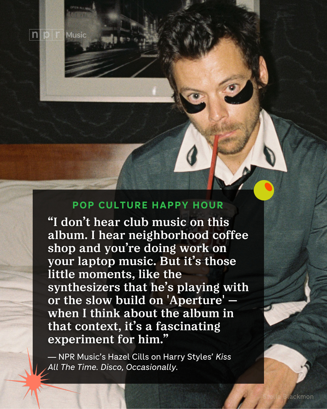 Harry Styles just released his new album 'Kiss All The Time. Disco, Occasionally.' On 'Pop Culture Happy Hour,' host Stephen Thompson is joined by NPR Music's Hazel Cills and reporter Maria Sherman to discuss the album.⁠
⁠
🍸🔗 Hit the link in our bio to listen to the full episode.