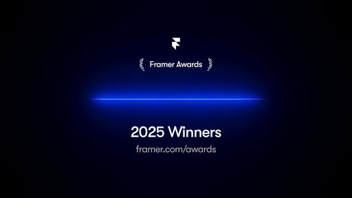 *Swipe to see all winners 👉*

💙 Congratulations to today’s winners! And a huge thank you to everyone who submitted their sites to the Framer Awards 2025, and to the community for everything you contribute. The creativity this year was next-level.

💙 Didn’t win this year? No worries, finalists are getting high-quality merch designed for everyday use. Keep an eye on your inbox, and we’d love to see you back next year.

Want to watch the entire event and see who the winners are? Catch the full replay at the link in bio!