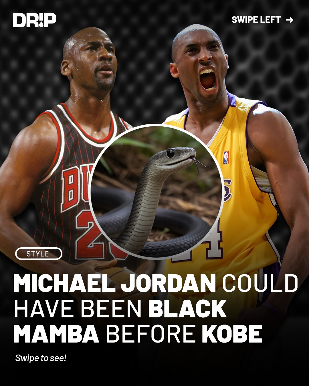 Few nicknames in sports fit better than Kobe Bryant as the Black Mamba, but years before Kobe, Nike almost gave the nickname to Michael Jordan.

The plan was for a full Air Jordan 19 campaign highlighting the Tech Flex material that resembled snake skin, comparing Jordan’s speed and precision to the black mamba. A two-page ESPN Magazine ad even went public briefly, but Jordan’s fear of snakes ended the campaign.

A few years later, Kobe adopted the nickname naturally and turned it into a signature part of his identity on the court. He made it his own, and it became one of the most iconic nicknames in sports.

What if Jordan had been the Black Mamba instead?