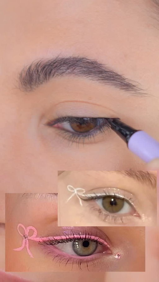 ASMR & cute eye-liner ideas💕🎀🌷✨