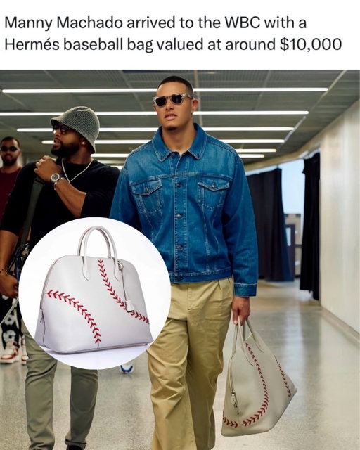 Manny Machado’s Hermés baseball bag is so tough (and expensive) 🔥 (via @_losdominicanos, @elextrabase)