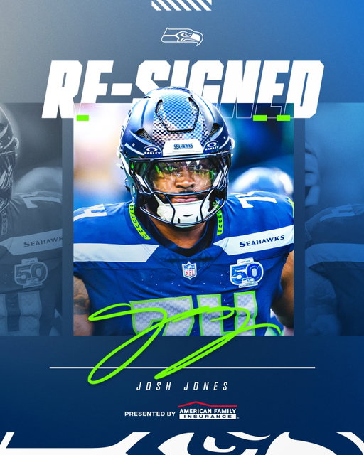 We’ve re-signed Josh Jones.

#GoHawks x @amfam