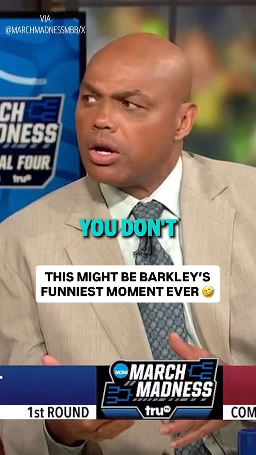 Charles Barkley is hilarious 🤣

(🎥: Yahoo Sports, March Madness)