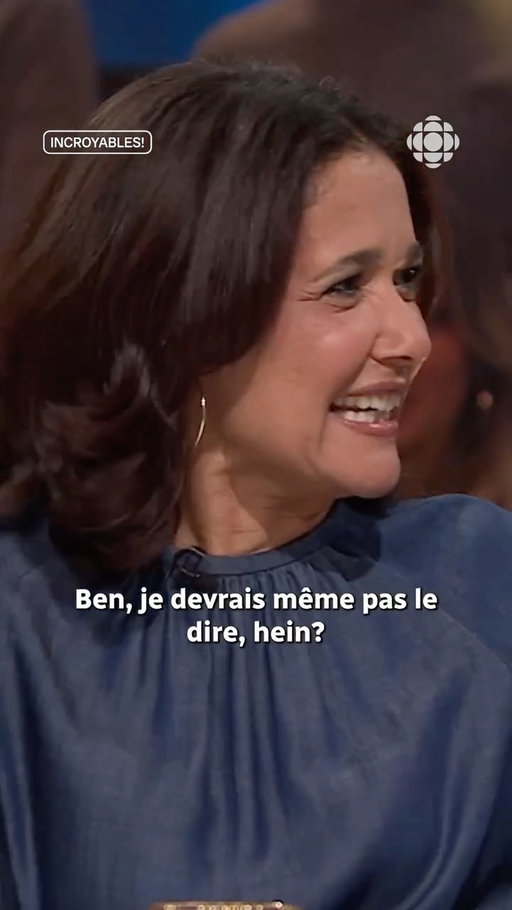 C’est promis Sophie! On ne parlera pas de ton petit secret! 🤫😂

👉 INCROYABLES! | Vendredi 20h | Sur ICI TÉLÉ et en rattrapage sur ICI Tou.tv
Vous avez vécu une histoire pas possible? Écrivez-nous: incroyables.ca!