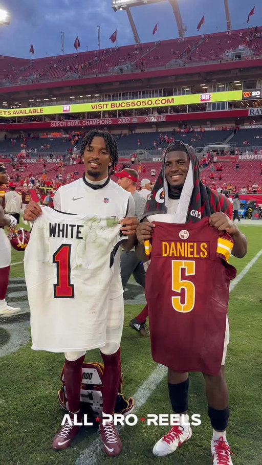 Arizona State teammates Jayden Daniels and Rachaad White will now reunite on the Washington Commanders