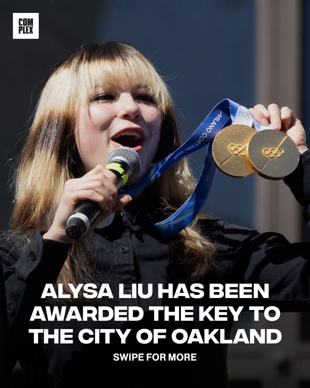 Hometown hero 🥹🙌

The city of Oakland honored Olympic gold medalist Alysa Liu by giving her the Key to the City during a celebration outside Oakland City Hall. Mayor Barbara Lee called Liu a “hometown hero” and praised her for representing Oakland on the world stage. Liu made history at the 2026 Winter Olympics by becoming the first American woman to win Olympic figure skating gold since Sarah Hughes.

[🎥: @kcranews ]