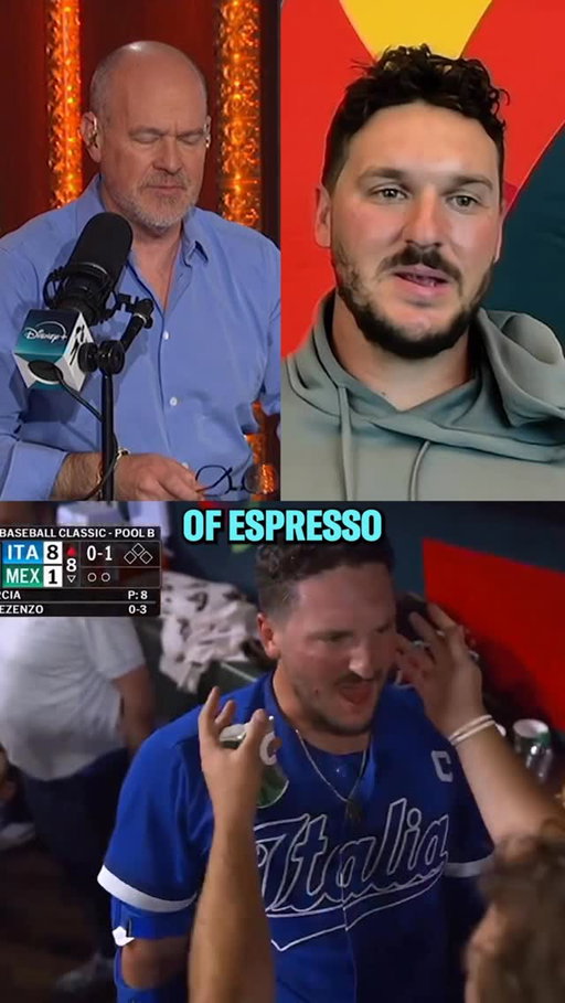 @pasquantino on the origin of Team Italy’s Espresso HR celebration in the @wbcbaseball and what it’s like to represent his Italian heritage in the event