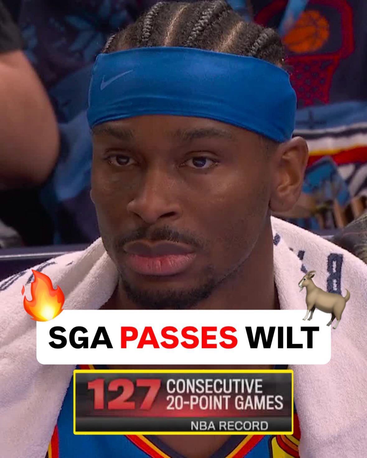NBA HISTORY FOR SGA 🙌🔥 127 STRAIGHT 20 PT GAMES 🤯