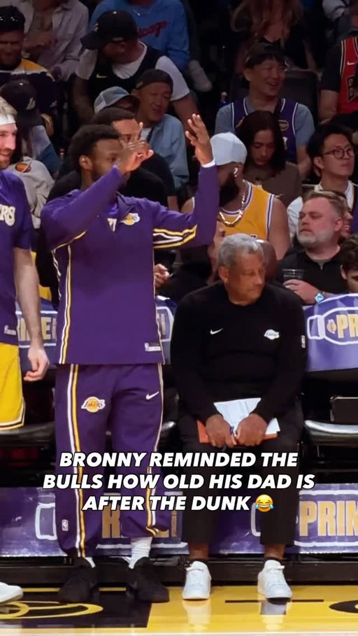 BRONNY PUT UP A 4 AND 1 AFTER LEBRON THREW IT DOWN 😂