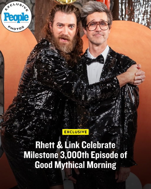 Rhett & Link are looking back as their YouTube careers hit an major milestone. ✨

On March 13, the content creation duo — who first started uploading videos to YouTube back in 2006 — released the 3,000th episode of their flagship web series, Good Mythical Morning.

“We started it as a side project, not knowing that it was gonna be our lifeline to our audience,” Rhett McLaughlin and Link Neal told PEOPLE about the series, launched in 2012, as they noted how rare it is to see the kind of career longevity they’ve managed to cultivate on the internet.

Read the full story at the link in our bio. | 📷: Katrina “Chappie” Chaput