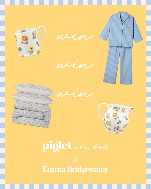 NOW CLOSED 🌛💛 WORLD SLEEP DAY GIVEAWAY 💛🌜

To welcome the start of spring and celebrate World Sleep Day, Emma Bridgewater and Piglet in Bed have teamed up to offer one lucky winner the perfect springtime bundle.

We’re giving you the chance to win 2 tickets to the Emma Bridgewater factory experience, which includes a behind-the-scenes tour, afternoon tea, and a session in the EB pottery decorating studio, alongside a £150 voucher to spend at @emma_bridgewater, and a £350 voucher from @pigletinbed, to spend on your spring bedding refresh.

To enter:
💛 LIKE this post
💛 FOLLOW @emma_bridgewater and @pigletinbed
💛 TAG a friend who needs a spring refresh (each tag is an extra entry!)

Giveaway ends Monday, 16th March 2026.
The winner will be contacted by @emma_bridgewater by Wednesday, 18th March 2026.
_______

T&Cs apply:
UK residents only.
Competition closes 11:59 PM, Monday, 16th March 2026.
Prize includes 2 tickets to the Emma Bridgewater factory experience, a £150 voucher to spend at EB, and a £350 voucher from Piglet.
Be aware of fake accounts.
No cash alternative. Prizes as listed.
This giveaway is not sponsored by Instagram.