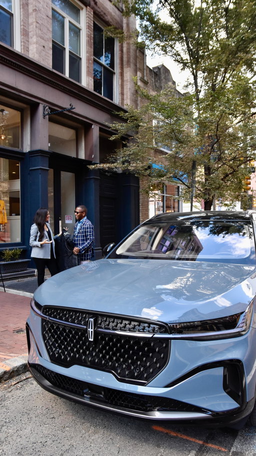 #Lincoln_Ambassador - Design Meets Luxury w/ @Lincoln

We decided to take a trip to visit our friend Alyssa — co-owner and head designer at the design house @WeAreCadrae. If there was one person who’d truly appreciate the design of the Lincoln Nautilus® SUV, it was her.

Of course, I couldn’t resist taking a few new measurements and checking out some suiting fabrics, but I was most excited to see her reaction to the Light & Dark Smoked Truffle interior. She was just as impressed as I’d hoped.

It was one of those moments that reminded me how luxury extends beyond what you wear — it’s also what you drive. Aligning your vehicle with your lifestyle isn’t just about aesthetics; it’s a genuine confidence booster.

#LincolnNautilus