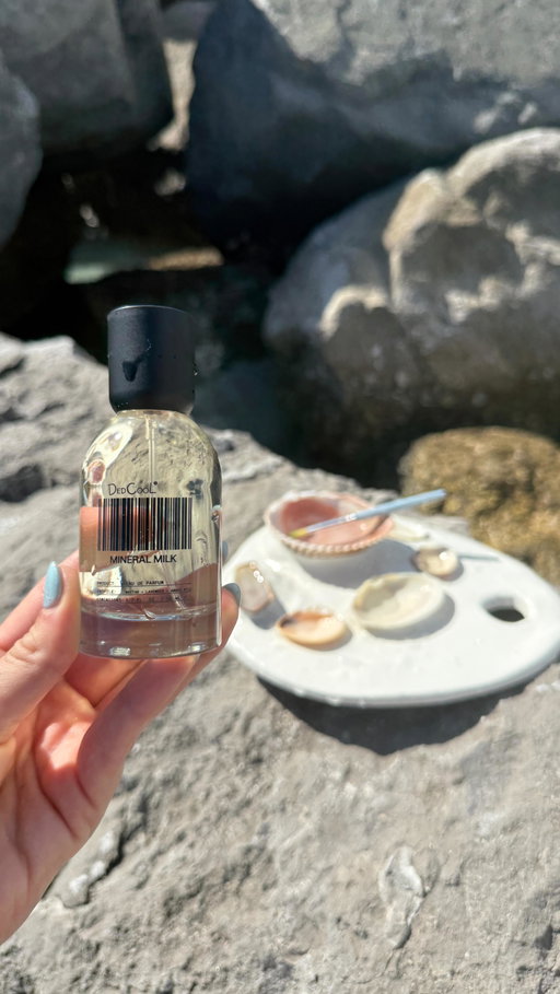 The coast is the palette. MINERAL MILK is the art. @jellyseashells