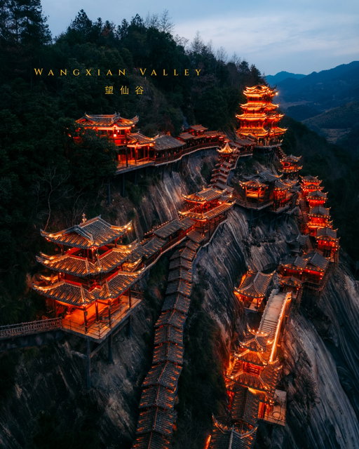Wangxian Valley, China 🇨🇳

While this may look like an old village from ancient China it was actually an old quarry turned into what you see now. It’s only a 2 and a half hour bullet train ride away from Shanghai making it the perfect getaway from the city.