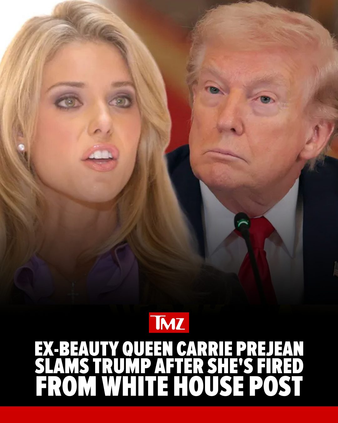 ⚠️ Former Miss California Carrie Prejean Boller is going scorched earth on President Donald Trump after getting booted from a White House religious post ...

The full story at the link in bio.