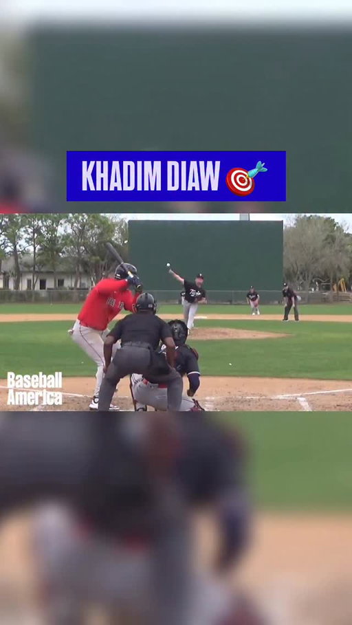 Tough pitch? No problem for @twinsplayerdev No. 25 prospect Khadim Diaw.