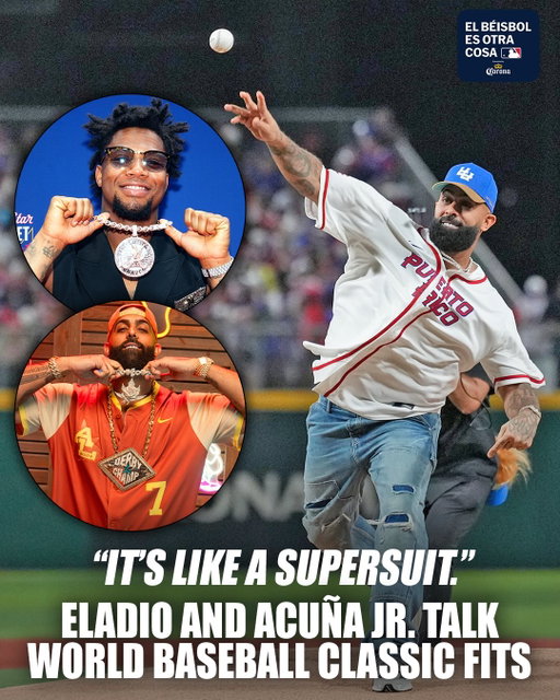 You never forget where you come from. 🙏

When stars go on the biggest stages they want to feel like a superhero to everyone at home. Style plays a huge part in the success for Eladio and Ronald Acuña Jr and it all starts from their roots 🤩
