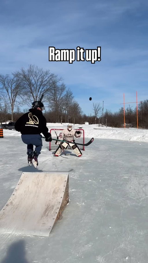 Ramped up shootout dangles ⬆️ #hockey #pavelbarber #trickshot