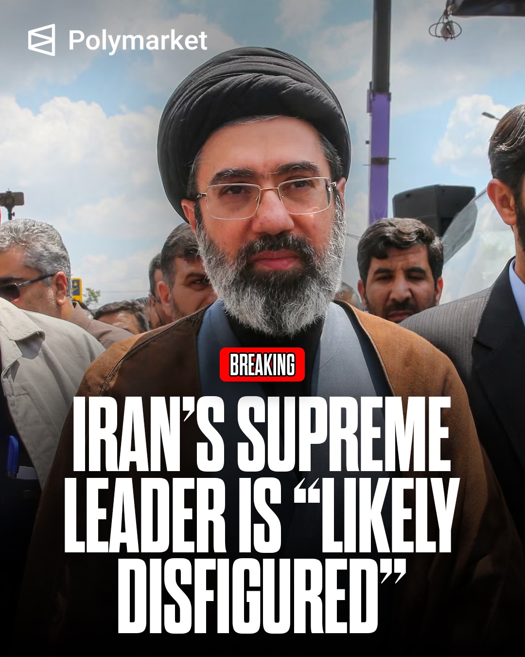 War Secretary Pete Hegseth said Friday that the U.S. is “decimating the radical Iranian regime’s military,” claiming Iran’s newly installed supreme leader has been wounded and “likely disfigured.” 

During a morning briefing, Hegseth said Iranian leaders are “desperate and hiding,” adding that they have gone underground and are “cowering.” 

Only a 34% chance Motjaba Khamenei will be Iran’s leader by the end of 2026.