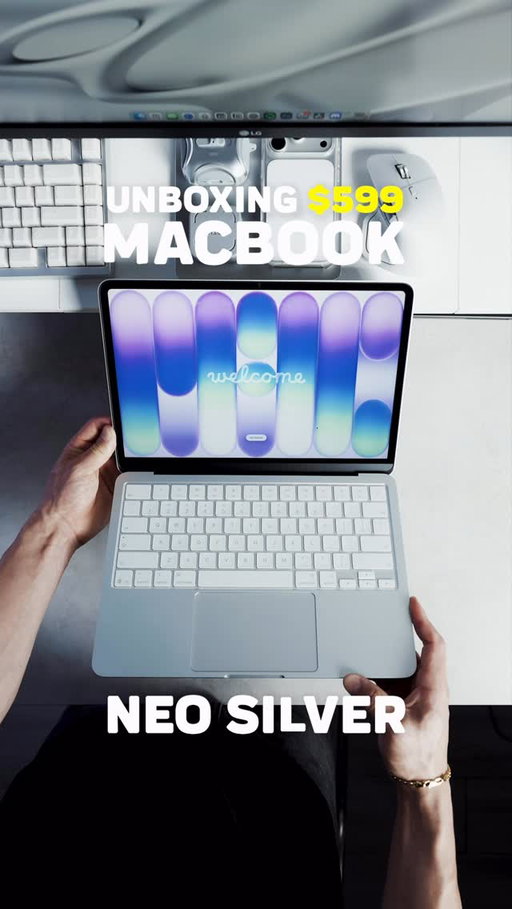 ASMR Unboxing of the NEW MacBook Neo in Silver! #apple #MacBookNeo #appleunboxing #ios26 #tech
