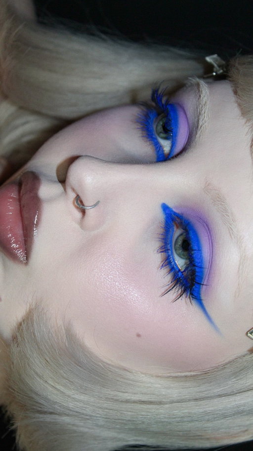 #AD The perfect blue, DOES exist 💙 High impact results with @sephoracollection’s new 12H Colorful Retractable Eyeliners!⋆˚࿔ 

Using the shades: 
💙 Matte Cobalt Blue 
💜 Matte Lilac 

Paired with Sephora Collection Size Up Volumizing Mascara in Blue! Head to Sephora.com to shop the full collection of the new Sephora Collection 12H Colorful Retractable liners⋆˚꩜｡ @sephora 

#blueliner #bluemakeup #creativemakeupartist