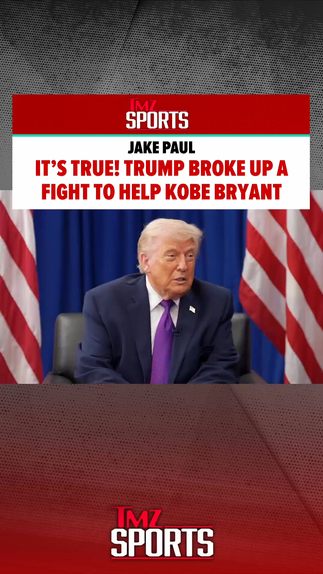 Trump to the rescue!

Apparently, back in the day, President Trump actually helped out Kobe Bryant in a fight against someone. 😅🥊