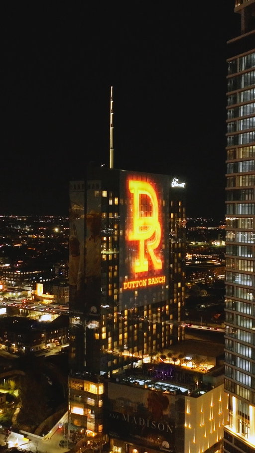 Lighting up the Texas sky! 🔥 #DuttonRanch