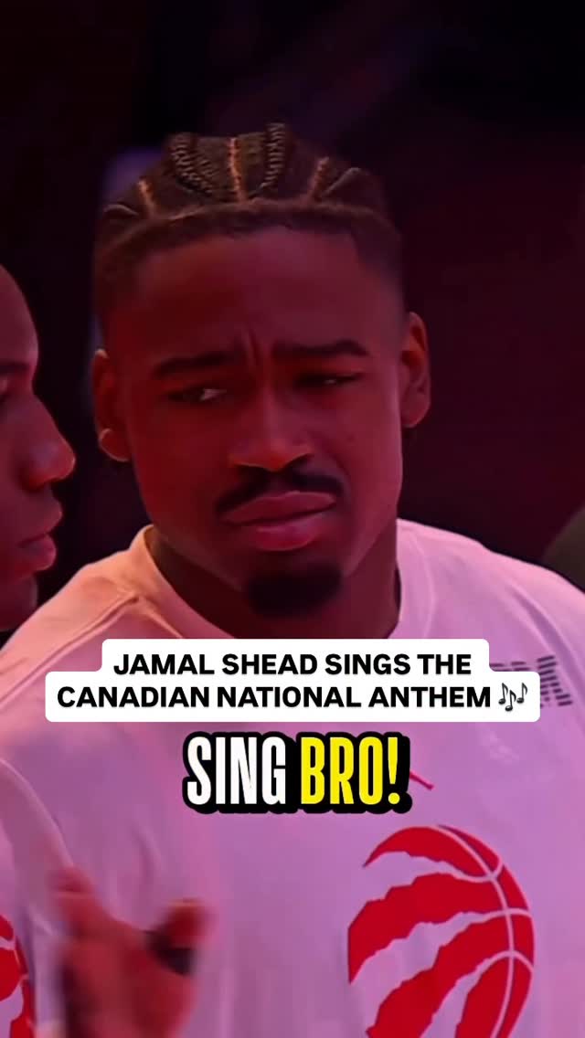 @jshead makes sure nobody skips out on the Canadian National Anthem! 😆🎤 The @raptors host the Suns tonight at 7:30pm/et on NBA League Pass!