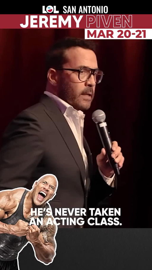 @jeremypiven is on deck for our #SanAntonio club next weekend March 20-21! Get tickets before we sell out his stand-up comedy tour!

A household name for his 2x Golden Globe and 3x Emmy Award-winning performance playing the fast-talking, acerbic Hollywood agent ‘Ari Gold’ in the HBO series Entourage. Actor, comedian, and podcast host Jeremy Piven also achieved significant success playing the title role in the highly-acclaimed British/PBS television drama series Mr Selfridge, the semi-fictional story based on the life of Harry Selfridge, who founded the London department store Selfridge’s. Piven has also appeared in numerous successful films, including Grosse Pointe Blank, Singles, Very Bad Things, The Family Man, Black Hawk Down, The Kingdom, Heat, PCU, Old School, Rock N Rolla, Serendipity, Smokin’ Aces, and Runaway Jury.

Piven appears as Joel Lapchick, the man responsible for helping Nat “Sweetwater” Clifton break the color barrier in the NBA in 1950 in the movie Sweetwater, which dropped on Angel Studios on September 26th. His next film, The Performance, an adaptation of an Arthur Miller work, will be released in theatres Spring 2025. He was recently seen in the feature film Last Call opposite Oscar winner Bruce Dern and Orange is the New Black star Taryn Manning. Other recent and upcoming films include American Night opposite Oscar nominee Emile Hirsch, Jonathan Rhys Meyers, which screened at the Venice Film Festival, period drama film The Walk opposite Justin Chatwin and Oscar nominee Terrence Howard, and The System which teamed him up again with Terrence Howard and Tyrese Gibson. He is also set to star in the horror thriller film I Am Your Driver and psychological thriller Past Life, directed by Simeon Halligan.

Piven now tours the globe with his successful stand-up comedy show, flexing a comedic muscle that few actors have been able to transition over to. The tour will see him across the entire continental U.S. and also take him internationally to the U.K., Australia, and beyond.