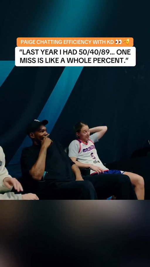 Paige came prepared when KD pulled up to Breeze practice 🤝

(via @unrivaledbasketball) 

#paigebueckers #unrivaled #basketball