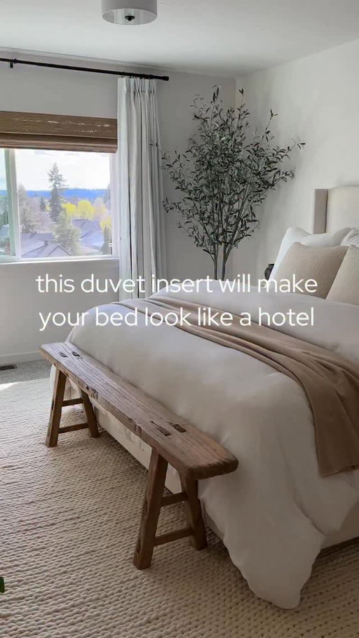 If you want your bed to look like a hotel bed, this duvet insert makes the biggest difference. It’s super fluffy and oversized so it drapes nicely over the bed and makes everything look fuller and more cozy. I have an oversized king duvet insert paired with a king size duvet cover 🤎

Comment SHOP for a link!! 

#amazonbedding #bedroomstyle #organicmodern #duvetinsert 

LinkDM *180*