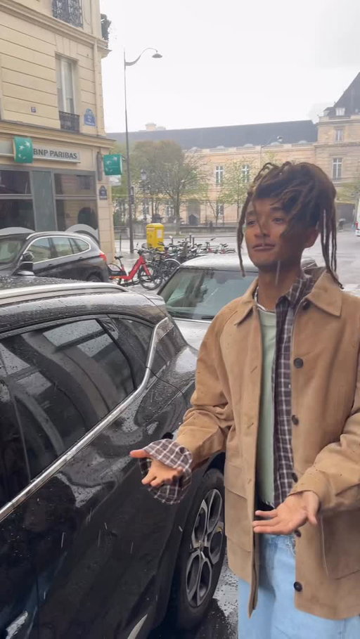 It’s Hailing In Paris Ya’ll I’m Doing The Weather Now.