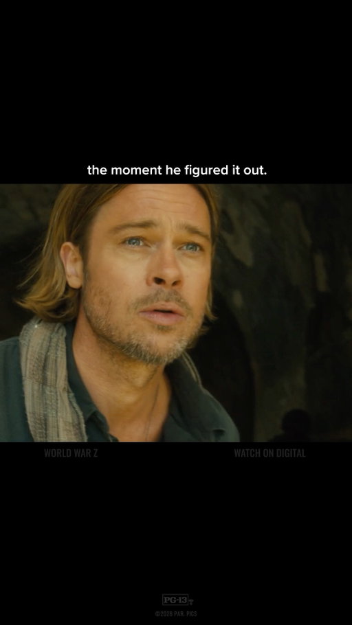 The formula for success? Getting infected. 🧪 #WorldWarZ #BradPitt