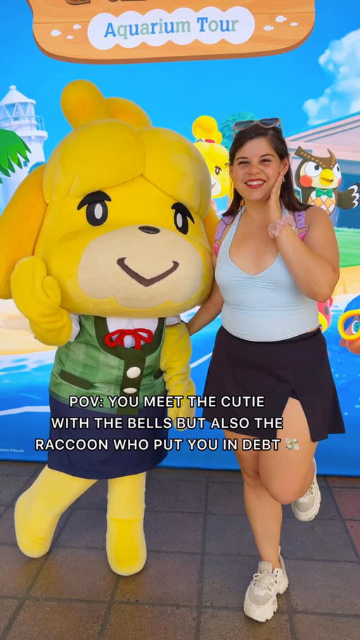 glad I finally got to meet Isabelle & Tom Nook from Animal Crossing! This is apart of the @birchaquarium for the Animal Crossing New Horizons Tour , they will have a character meet & greet from March 13-15! Make sure to drop on by! 🫶🏻✨

#cutecore #girlygirl #animalcrossing #sandiego #wholesome