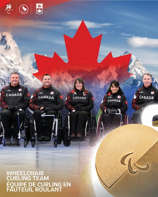 GOLD for Canada 🥇🇨🇦

Our wheelchair curling team makes history with an undefeated round-robin and a gold medal game win 👏

•
•

Médaille d’OR pour le Canada 🥇🇨🇦

Notre équipe de curling en fauteuil roulant entre dans l’'histoire avec un tournoi à la ronde sans défaite et une victoire en finale 👏